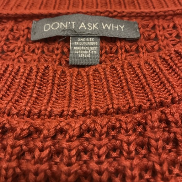 Beautiful Rust Color Knit Sweater - Picture 2 of 8